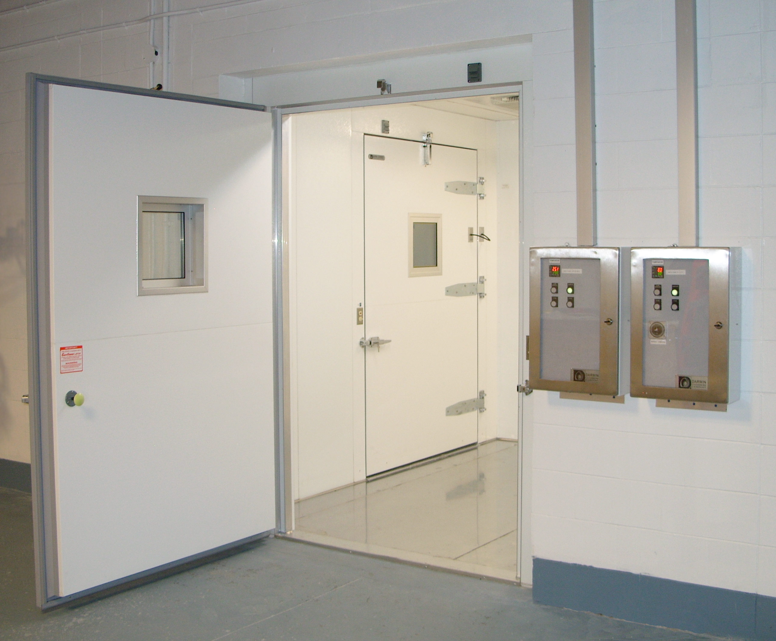 COVID vaccine storage freezer rooms